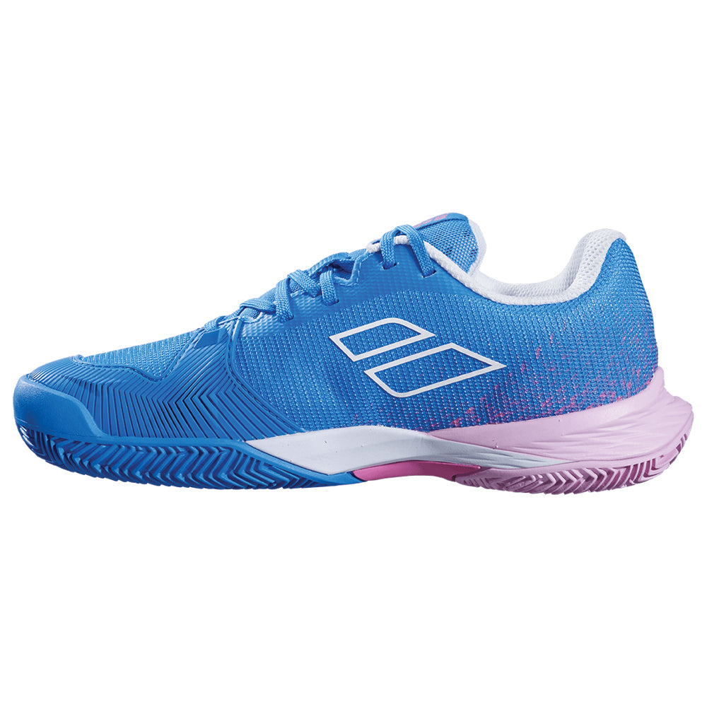 Babolat Jet Mach 3 Clay Court Tennis Shoes Girls French Blue