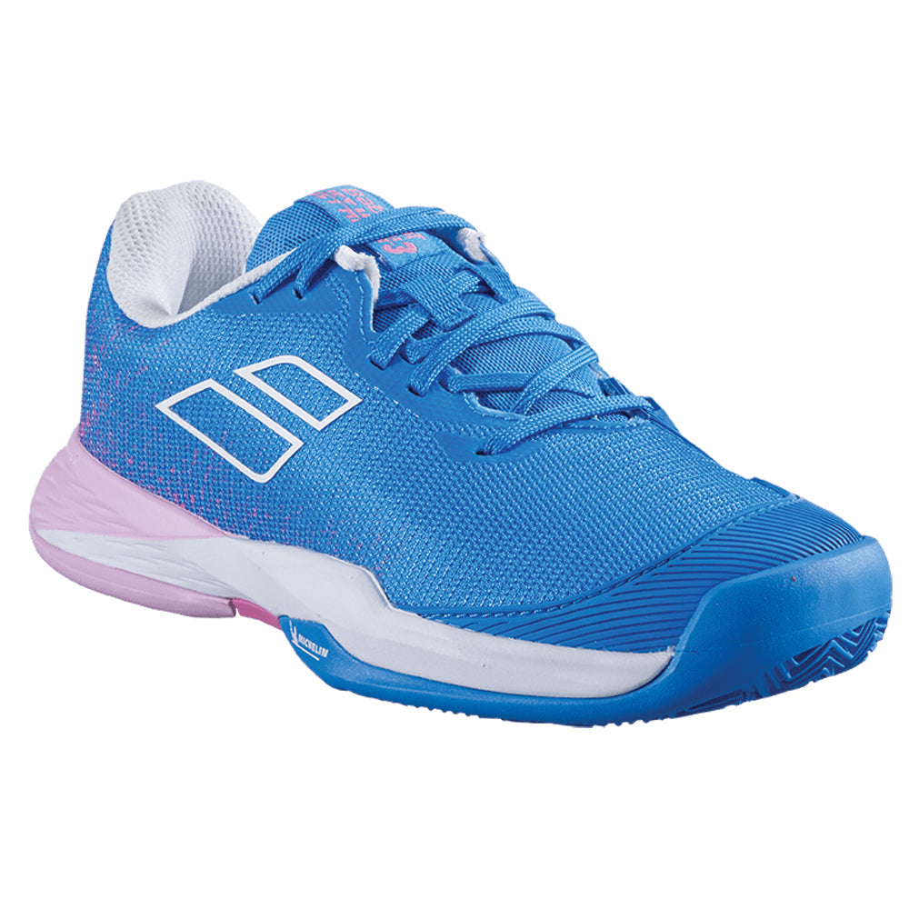 Babolat Jet Mach 3 Clay Court Tennis Shoes Girls French Blue