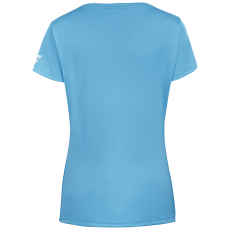 Babolat Cap Sleeve Tennis Top (Girls) - Cyan Blue