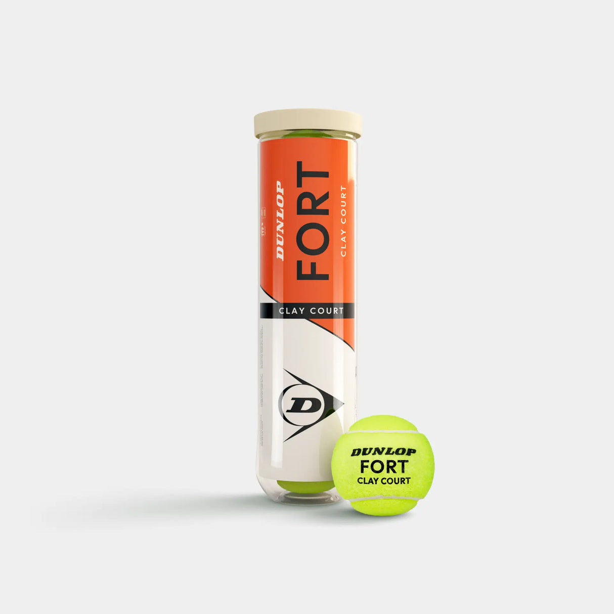 Dunlop Fort Clay Tournament Tennis Balls (4 Ball Can)