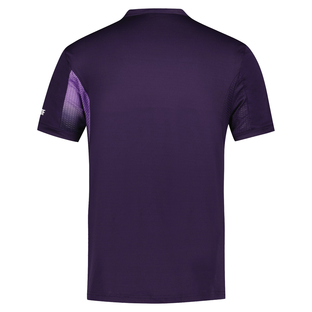 Le Coq Sportif Tennis Pro Short Sleeve Tee Mens Purple Violet