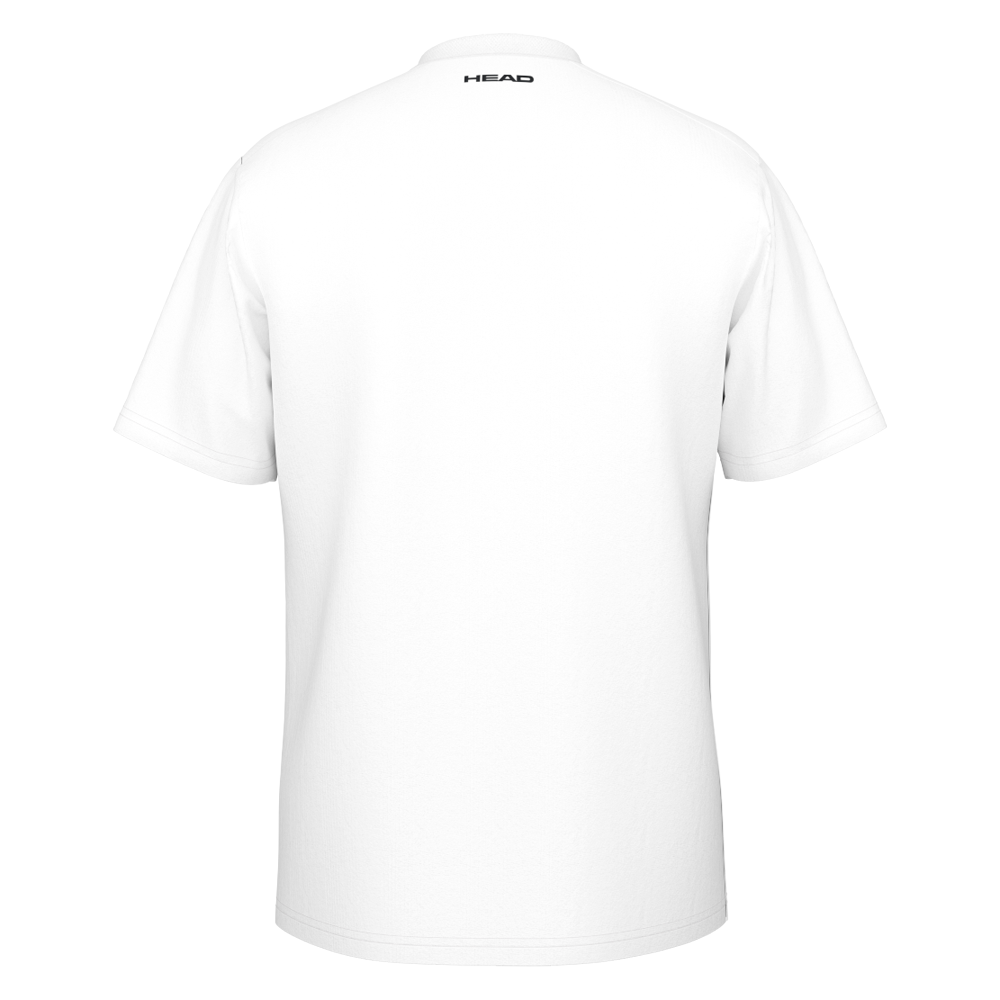 HEAD Topspin Tennis T-Shirt (Mens) - Vision/Orange Alert