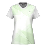 HEAD Tie-Break T-Shirt Women - White/Celery Green