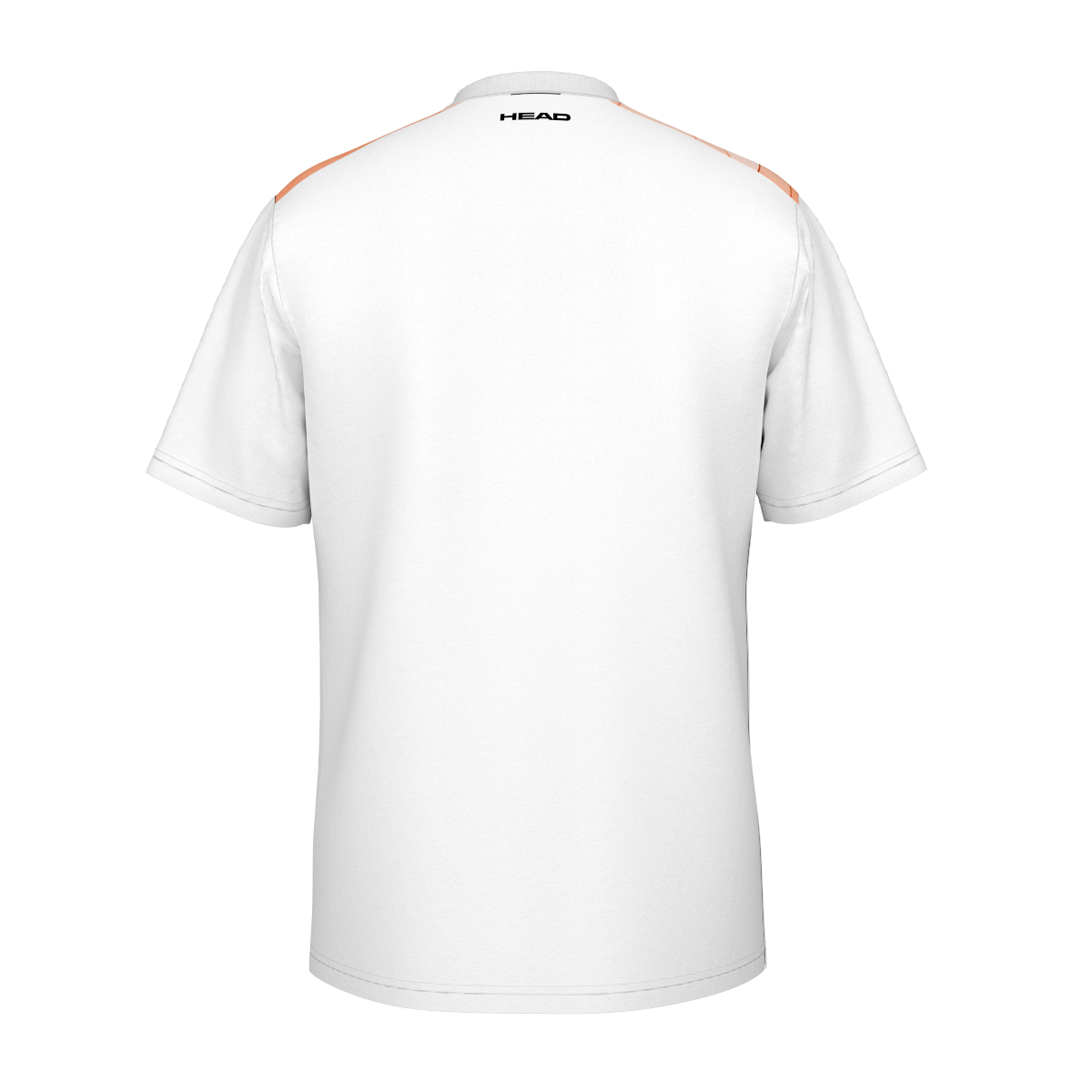 HEAD Topspin T-Shirt Boys - White/Campfire Orange