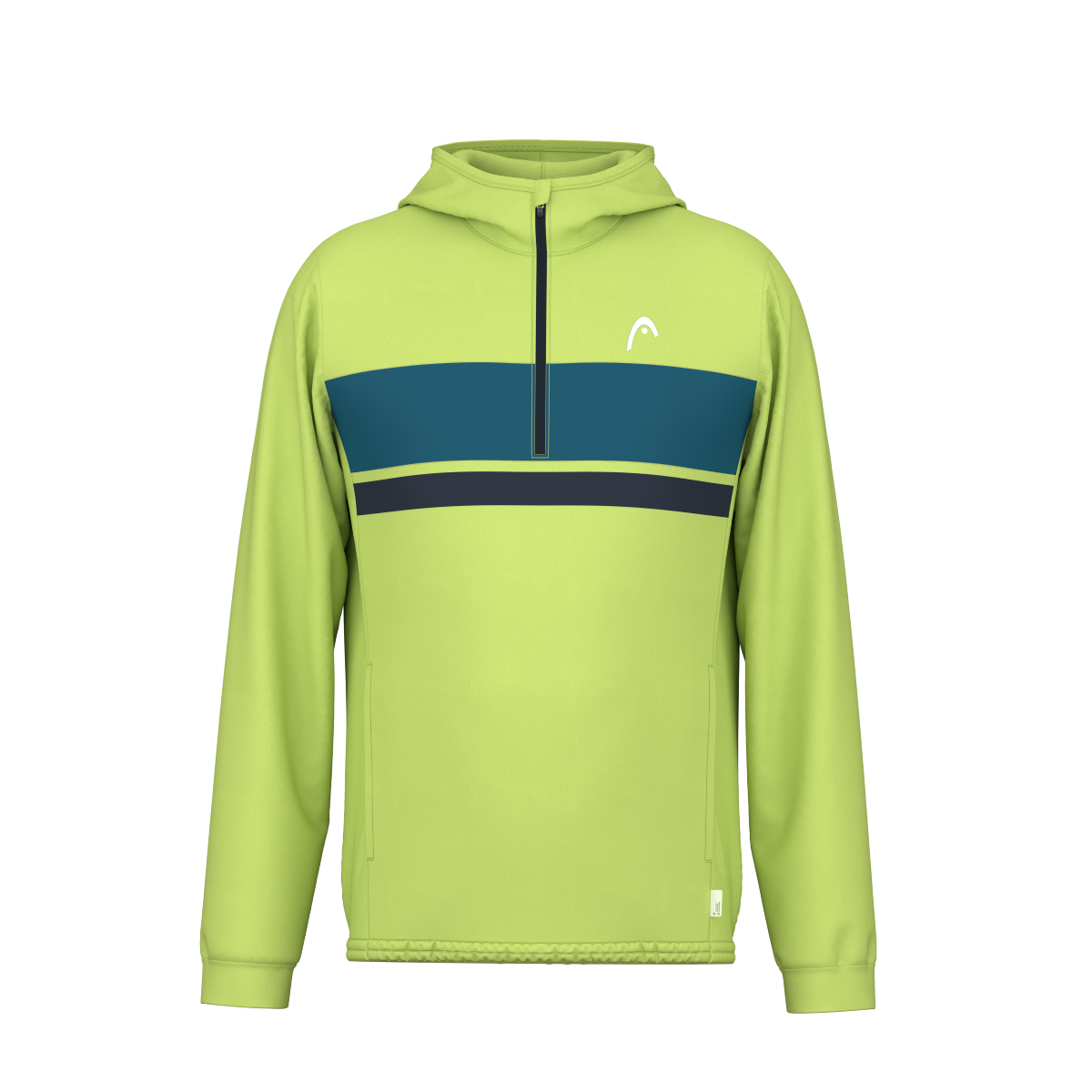 HEAD Topspin Hoodie Boys - Lightlime/Teal