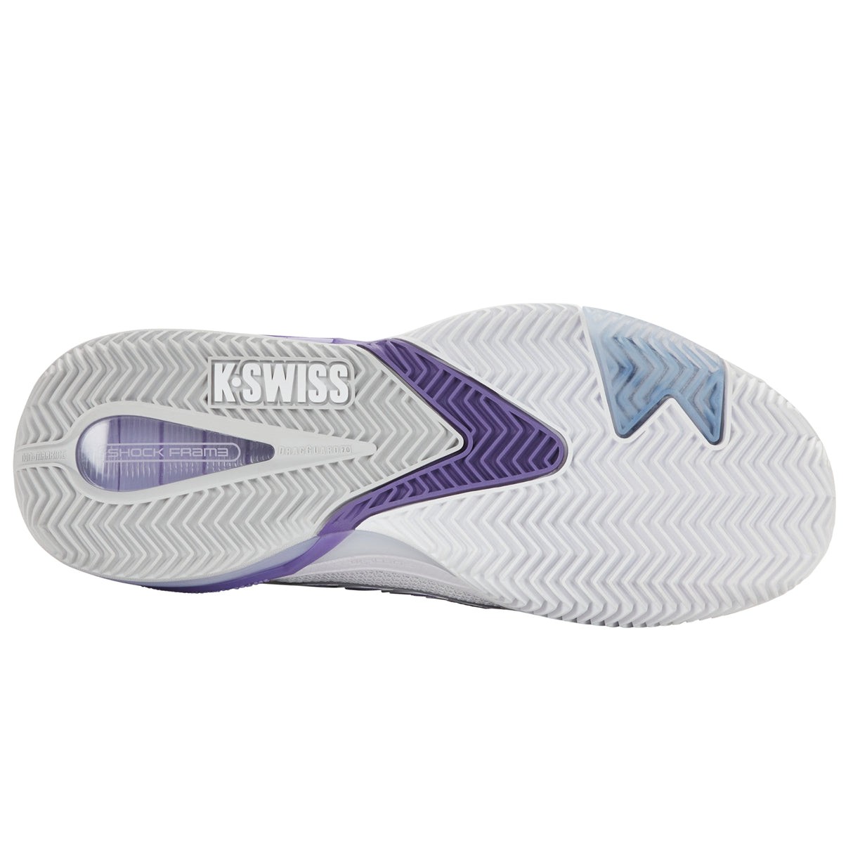 K-Swiss Ultrashot 4 Clay (Ladies) - White/Lunar Rock/Purple Haze