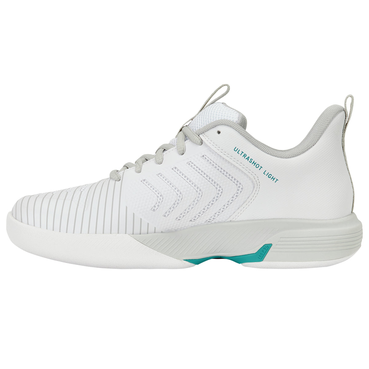 K-Swiss Ultrashot Light Carpet Tennis Shoe (Ladies) - White/Dawn Blue/Baltic