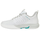 K-Swiss Ultrashot Light Carpet Tennis Shoe (Ladies) - White/Dawn Blue/Baltic