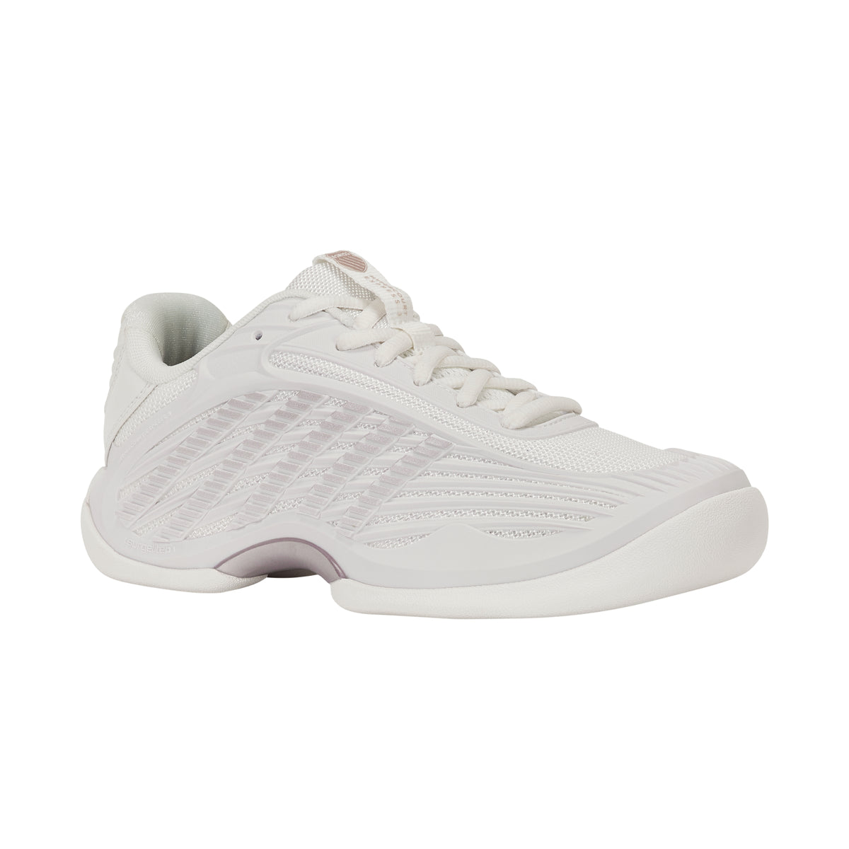 K-Swiss Hypercourt Express 3 Carpet Tennis Shoe (Ladies) - Blanc de Blanc/Rose Gold