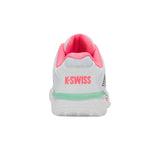 K-Swiss Hypercourt Express 2 Clay Court Tennis Shoe (Ladies) - White/Neon Pastel Pink/Black