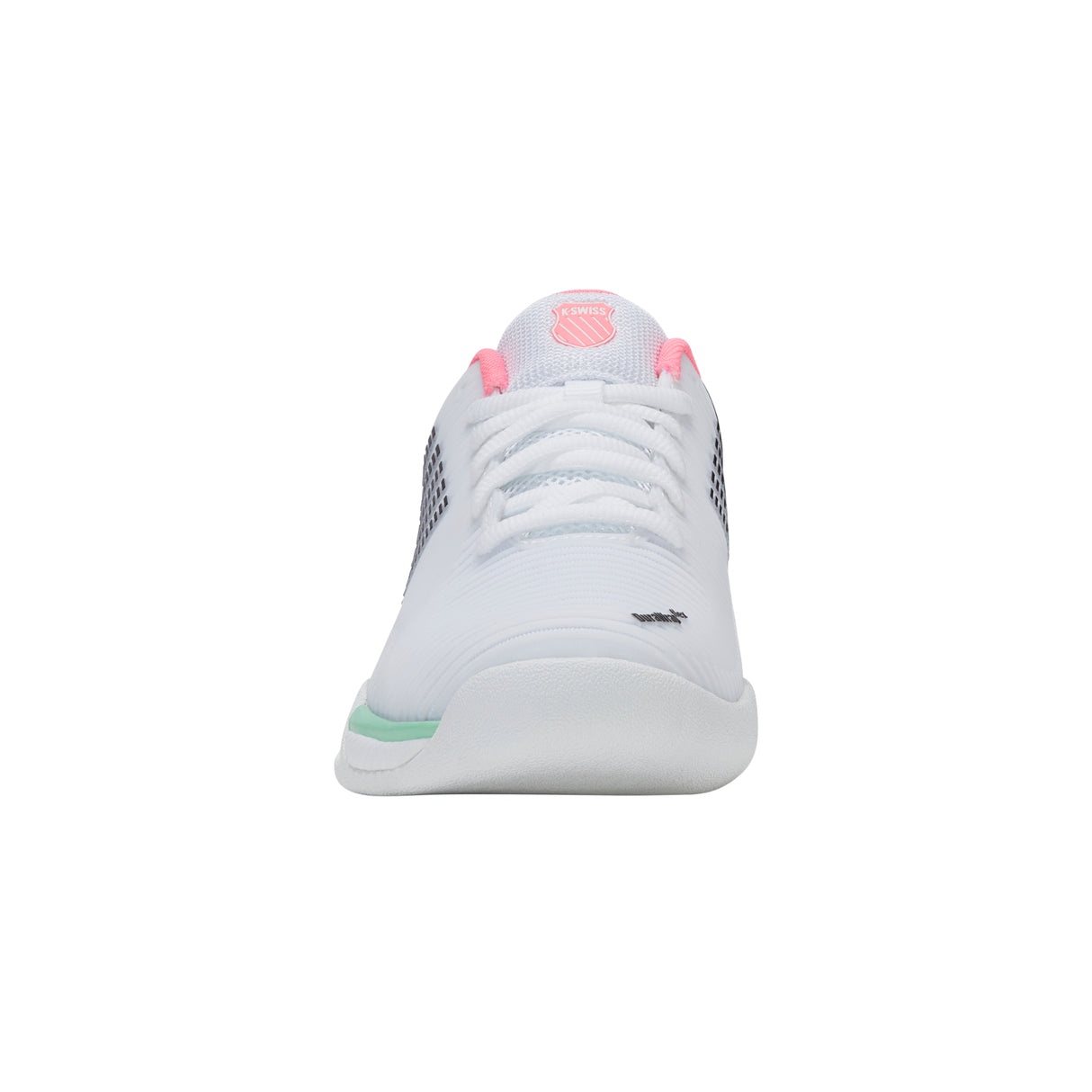 K-Swiss Hypercourt Express 2 Carpet Court Tennis Shoe (Ladies) - White/Neon Pastel Pink/Black