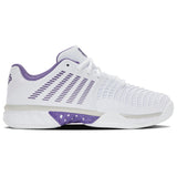 K-Swiss Express Light 3 All Court Tennis Shoe (Ladies) - White/Purple Haze/Lunar Rock