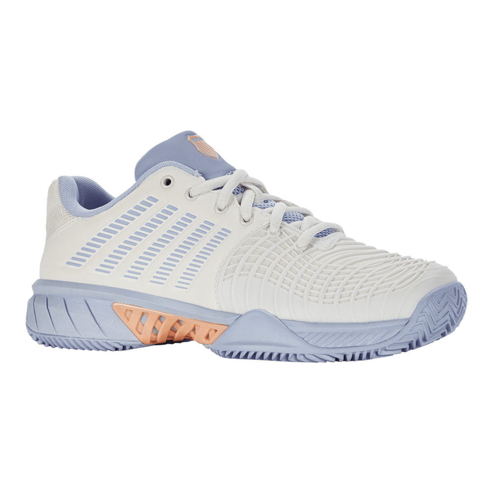 K-Swiss Express Light 3 HB Tennis Shoes (Ladies) - STAR WHITE/HEATHER/PEACH FUZZ