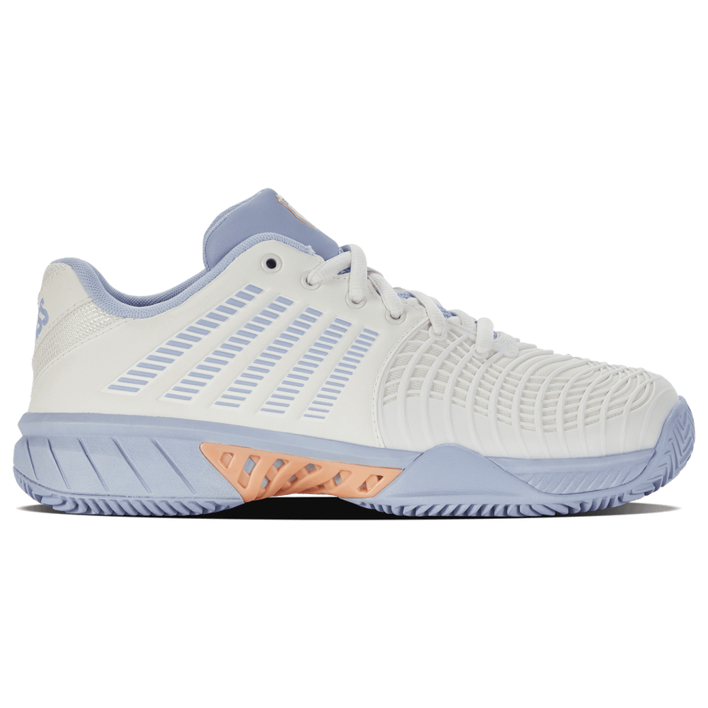 K-Swiss Express Light 3 HB Tennis Shoes (Ladies) - STAR WHITE/HEATHER/PEACH FUZZ