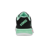 K-Swiss Express Light 3 Carpet Court Tennis Shoe (Ladies) - Black/Neon Mint/Neon Pastel Pink