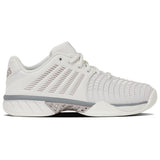 K-Swiss Express Light 3 Carpet Tennis Shoe (Ladies) - Blanc de Blanc/Ultimate Grey/Rose Gold