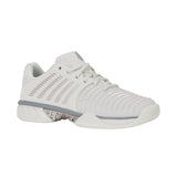 K-Swiss Express Light 3 Carpet Tennis Shoe (Ladies) - Blanc de Blanc/Ultimate Grey/Rose Gold