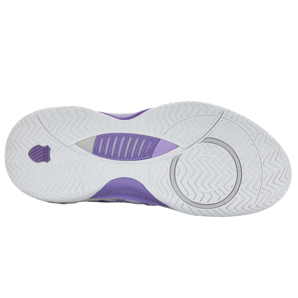 K-Swiss Hypercourt Supreme 2 (Ladies) - White/Lunar Rock/Purple Haze