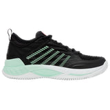 K-Swiss Hypercourt Supreme 2 Clay Court Tennis Shoe (Ladies) - Black/Neon Mint/White