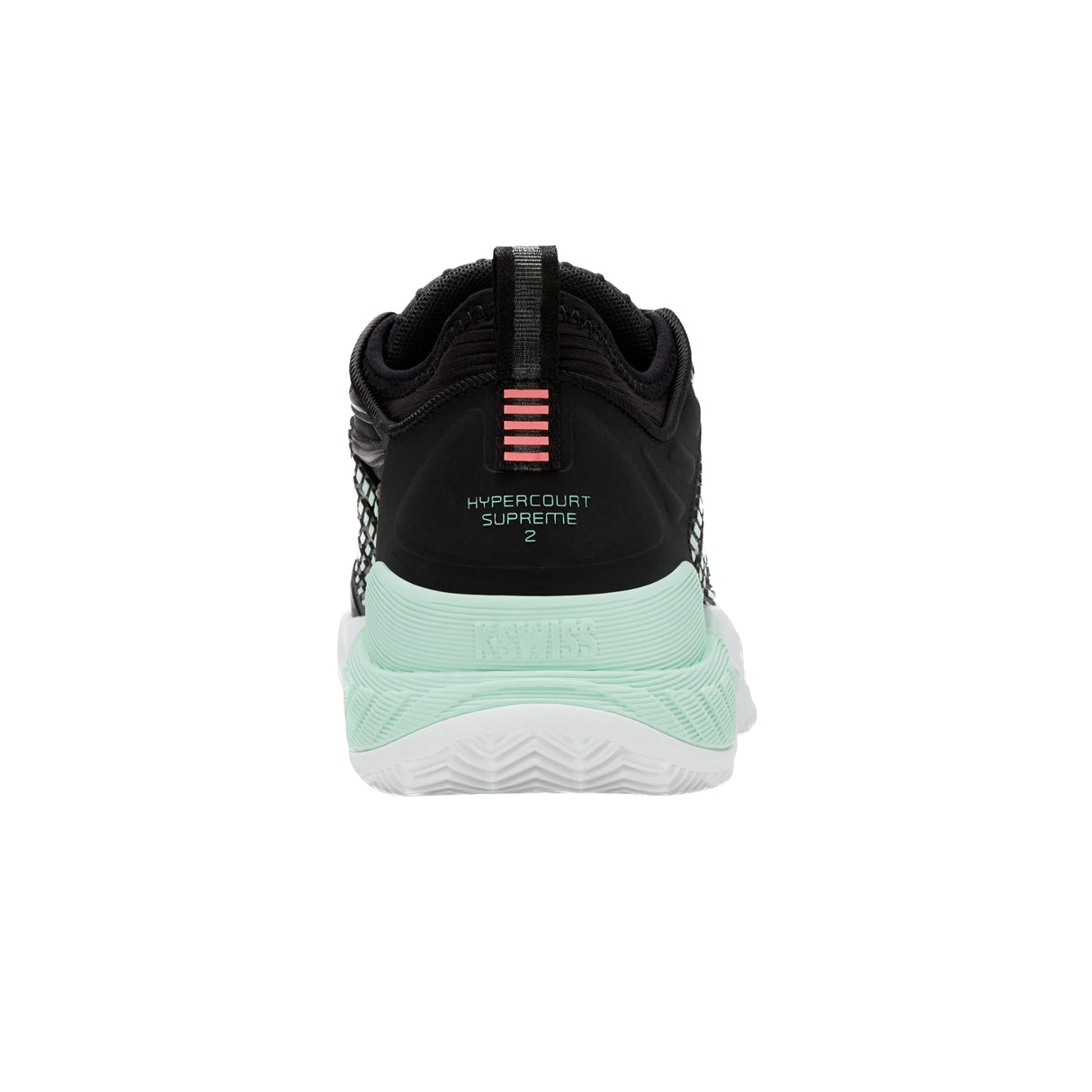 K-Swiss Hypercourt Supreme 2 Clay Court Tennis Shoe (Ladies) - Black/Neon Mint/White