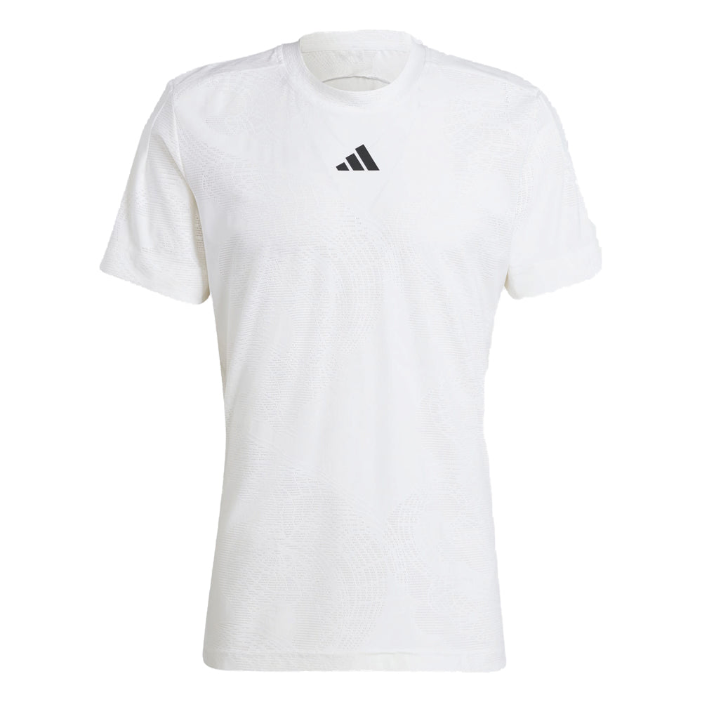 adidas Aeroready Freelift Pro Tennis T-Shirt (Mens) - White