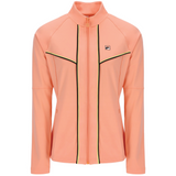 Fila Backspin Tennis Track Jacket (Ladies) - Peach Pink/Canary Yellow/Black