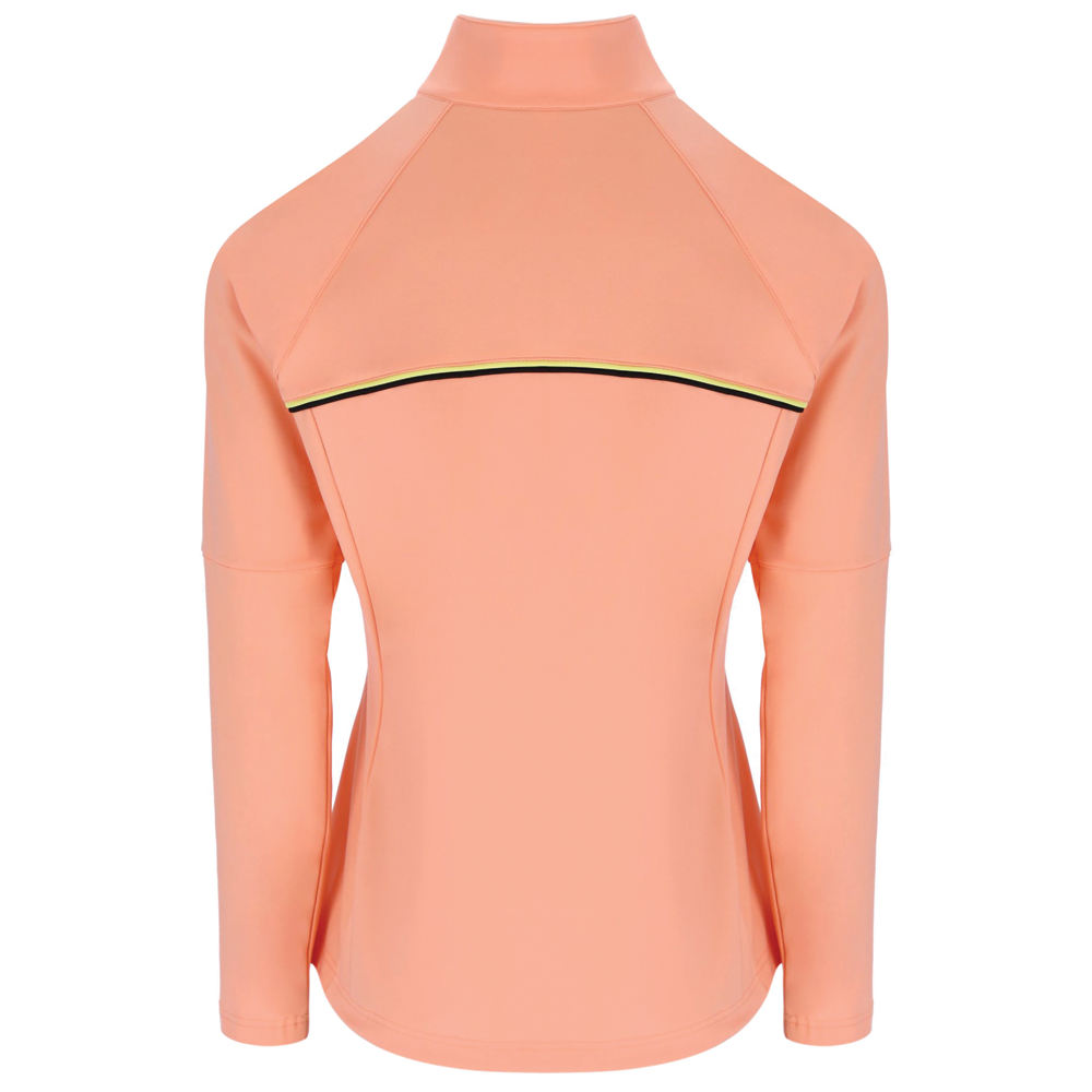 Fila Backspin Tennis Track Jacket (Ladies) - Peach Pink/Canary Yellow/Black