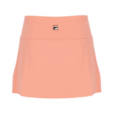 Fila Backspin Tennis Wrap Skort (Ladies) - Peach Pink/Canary Yellow/Black