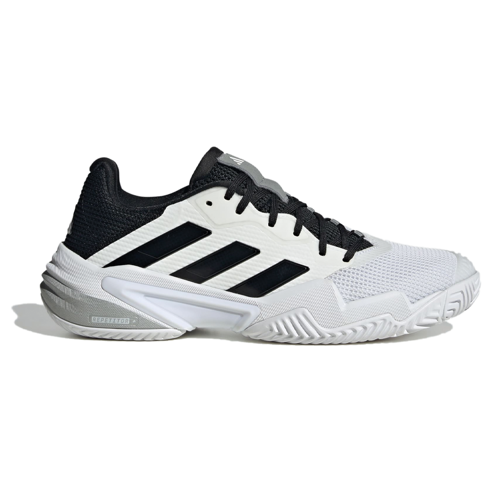 Adidas Barricade 13 All Court Tennis Shoe Mens Cloud White Core Bl stringsports