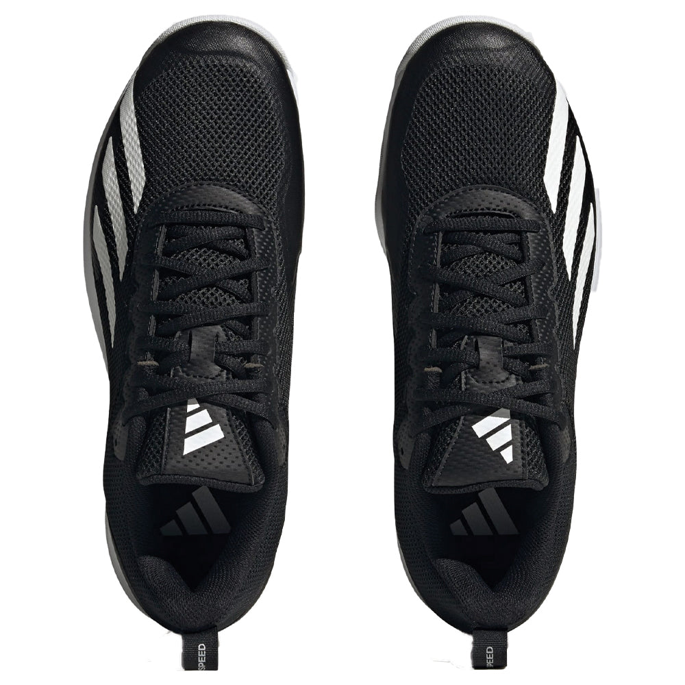 Adidas Courtflash Speed Tennis Shoes (Mens) - Core Black/Cloud White/Matte Silver