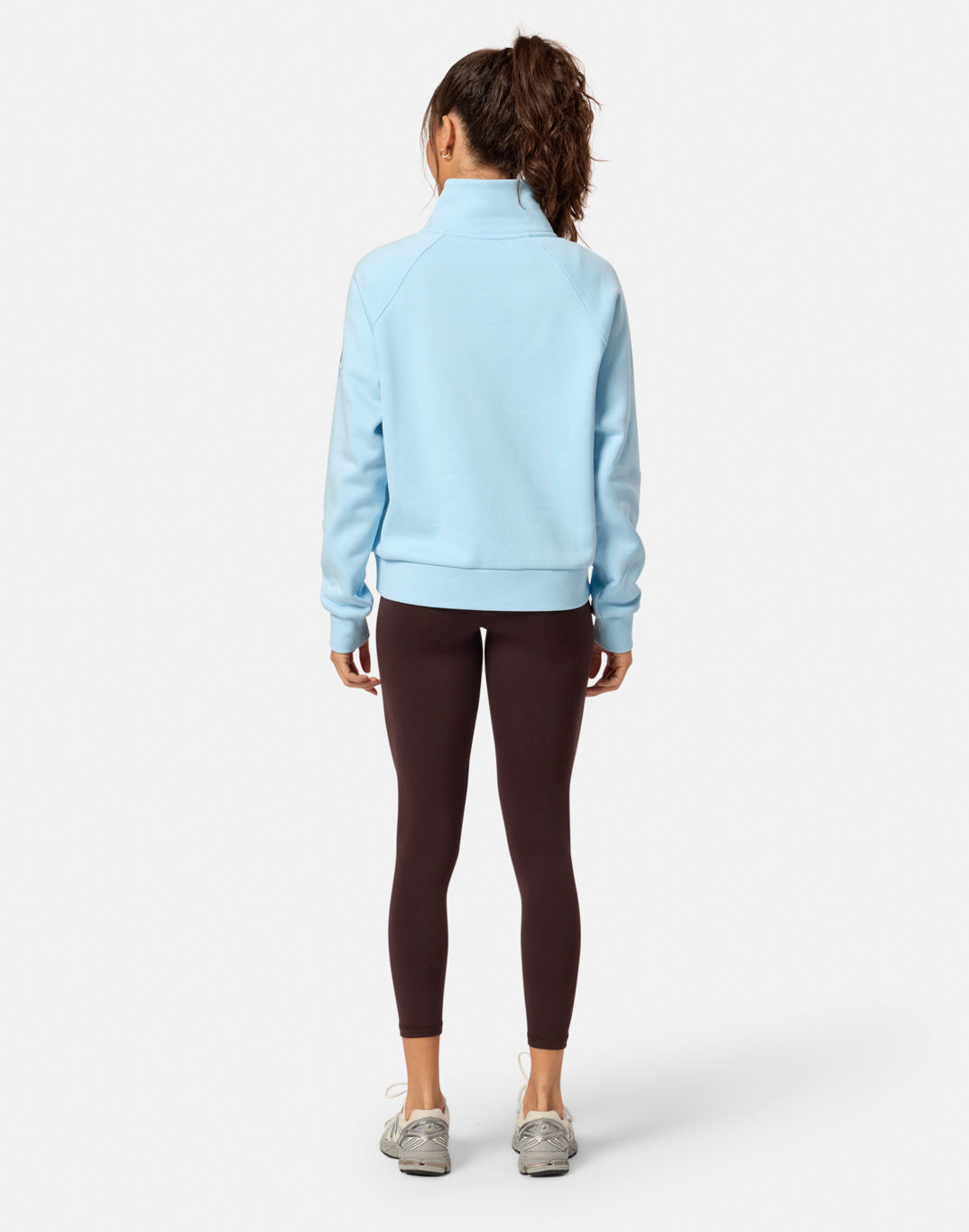 Gym+Coffee Clubhouse Quarter Zip (Ladies) - Baby Blue