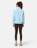Gym+Coffee Clubhouse Quarter Zip (Ladies) - Baby Blue