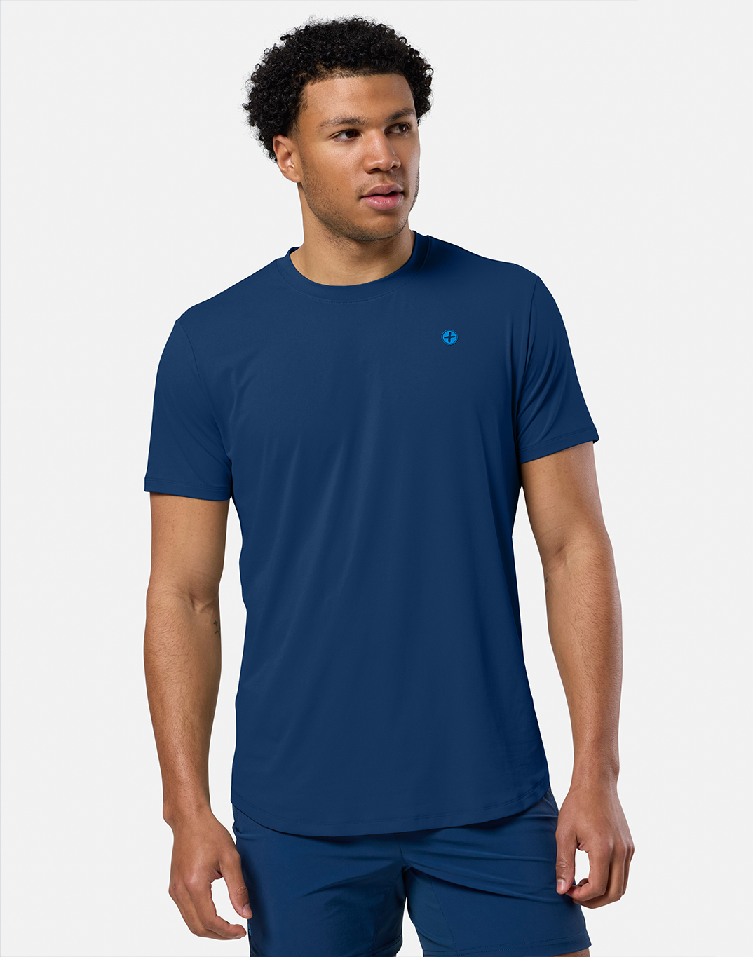 GymPlusCoffee Coffee Tee (Mens) - Petrol Blue