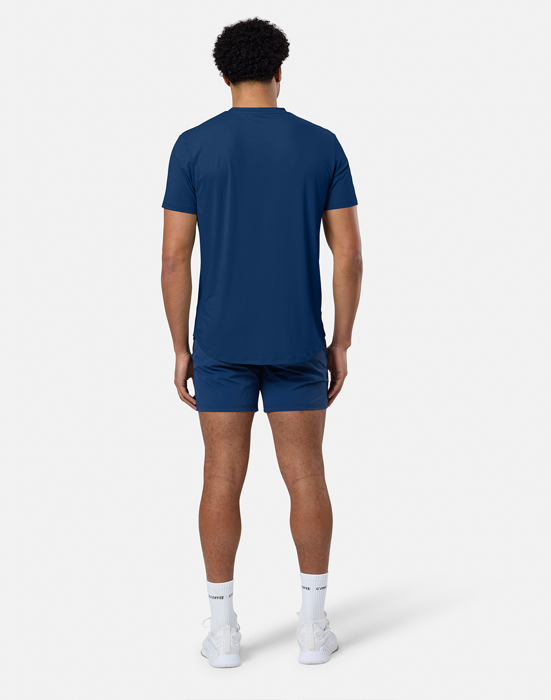 GymPlusCoffee Coffee Tee (Mens) - Petrol Blue