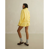 Gym+Coffee Urban Snap Collar Sweatshirt (Ladies) - Lemon Sorbet