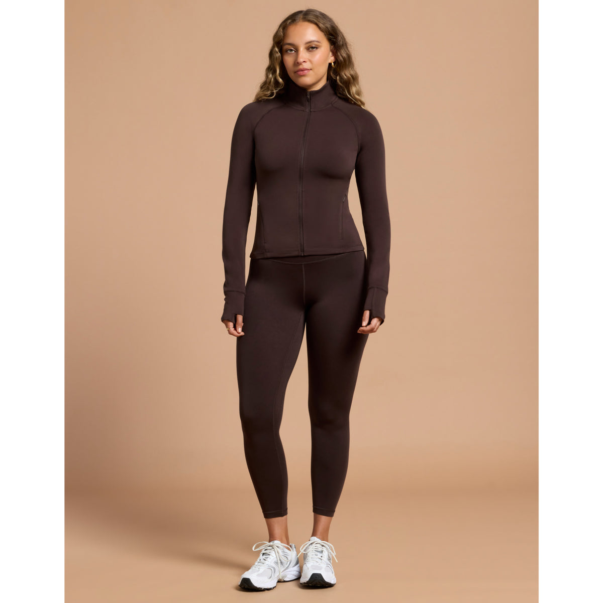 Gym+Coffee Women's Midlayer - Mocha Bean
