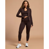 Gym+Coffee Women's Midlayer - Mocha Bean