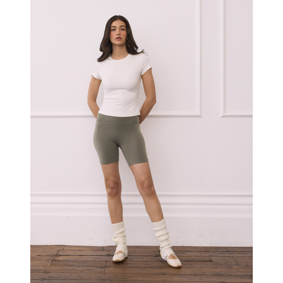 Gym+Coffee Soft-Motion Tee (Ladies) - Soft White