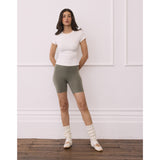Gym+Coffee Soft-Motion Tee (Ladies) - Soft White