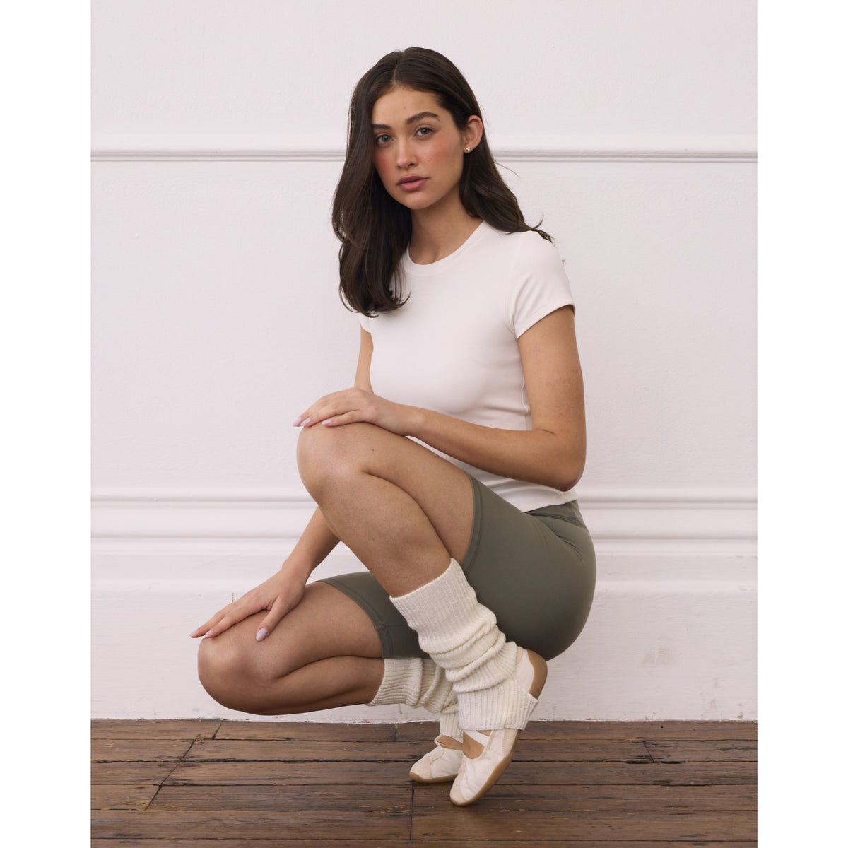 Gym+Coffee Soft-Motion Tee (Ladies) - Soft White