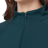 GymPlusCoffee Relentless 1/4 Zip (Ladies) - Moss Green