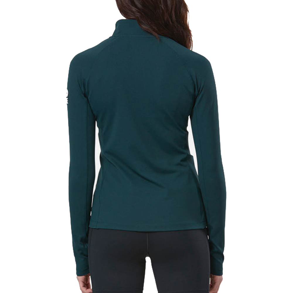 GymPlusCoffee Relentless 1/4 Zip (Ladies) - Moss Green