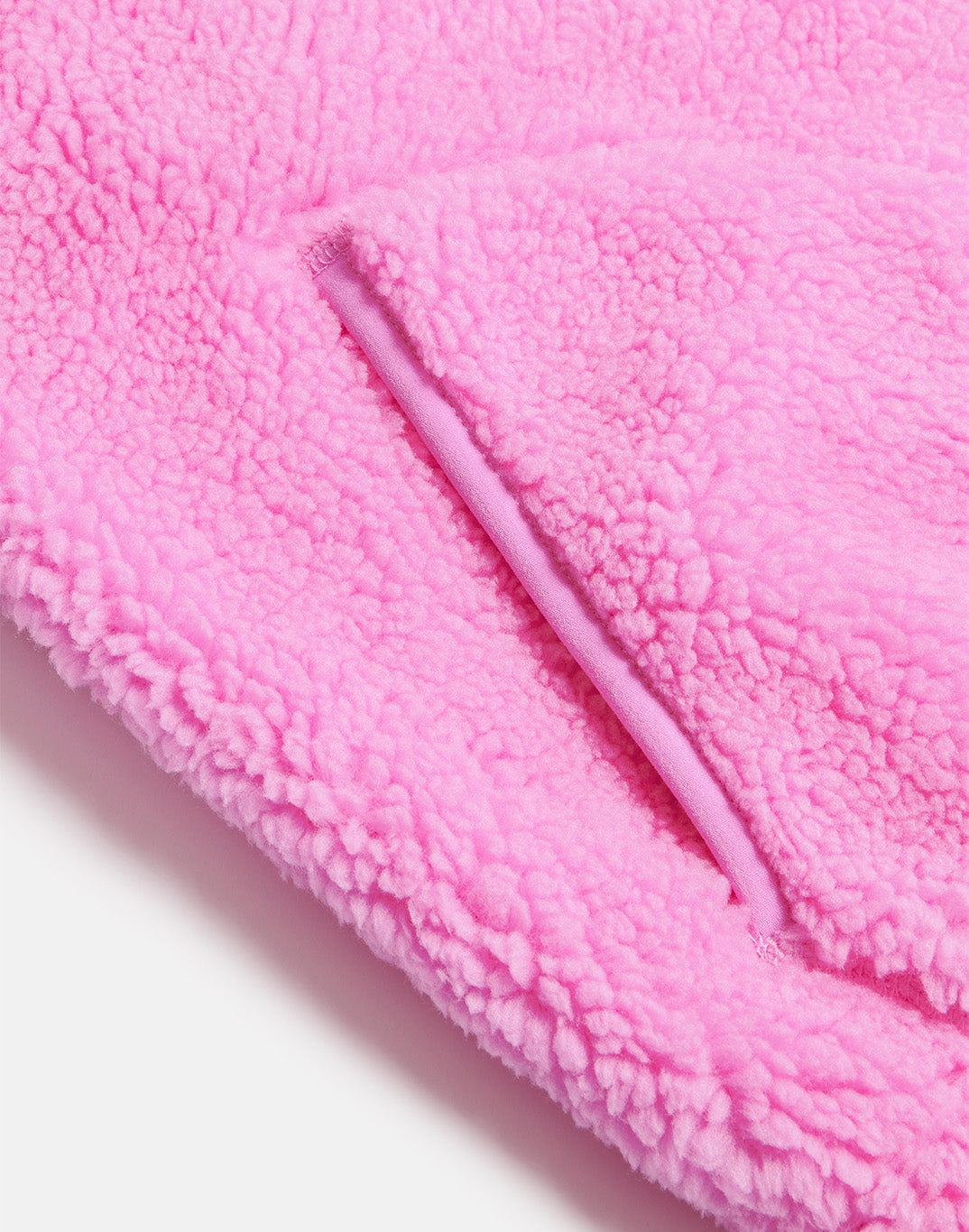 Gym+Coffee Industry Fleece High Collar Jacket (Ladies) - Neon Pink