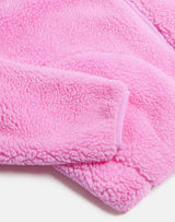 Gym+Coffee Industry Fleece High Collar Jacket (Ladies) - Neon Pink