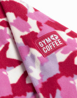 Gym+Coffee Snap Polar Fleece (Ladies) -Pink Pop Print