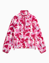 Gym+Coffee Snap Polar Fleece (Ladies) -Pink Pop Print