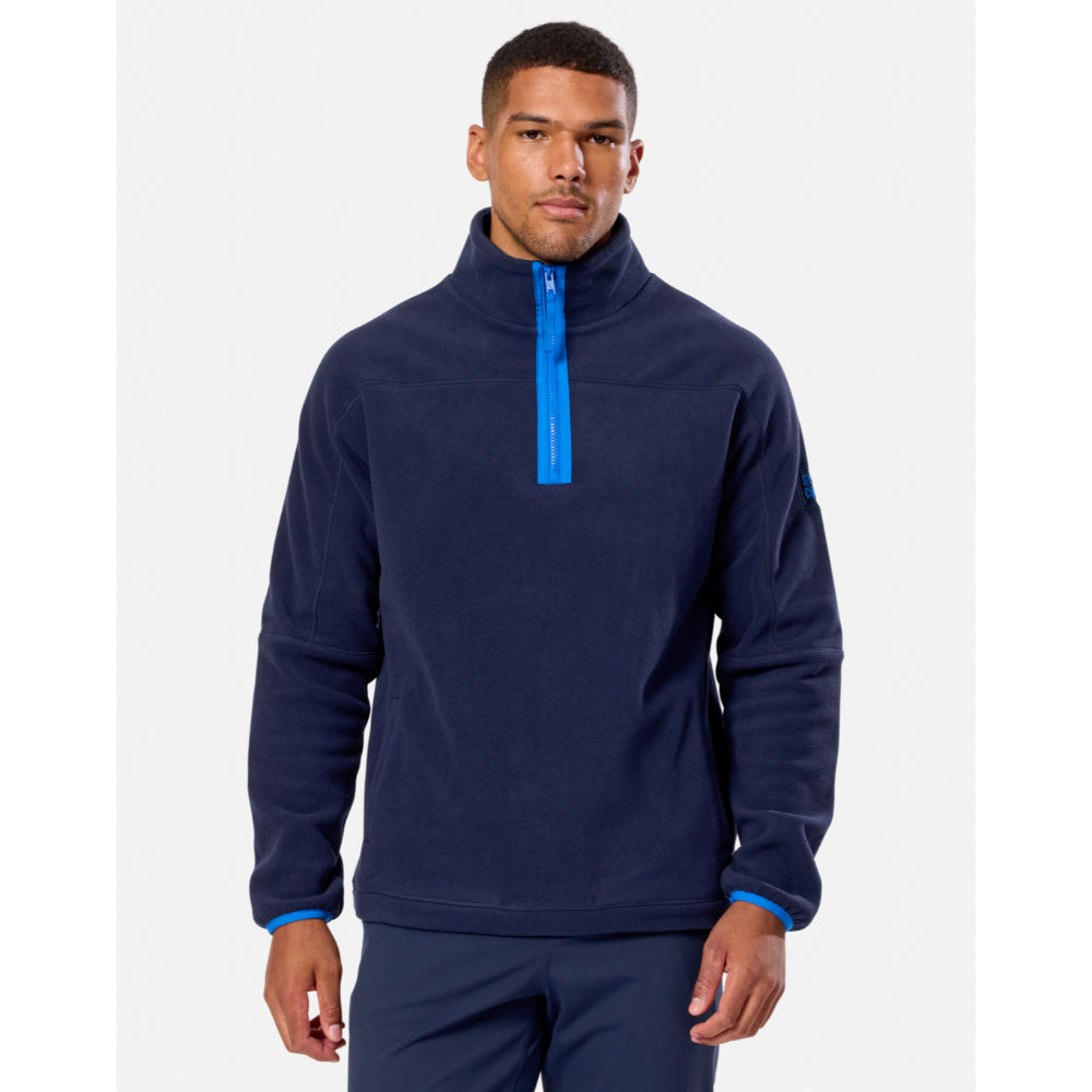 Gym+Coffee Half Zip Polar Fleece (Mens) - Twilight Navy