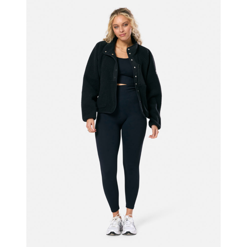 Gym+Coffee Horizon Layer Up Full Snap (Ladies) - Black