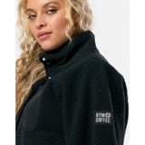 Gym+Coffee Horizon Layer Up Full Snap (Ladies) - Black