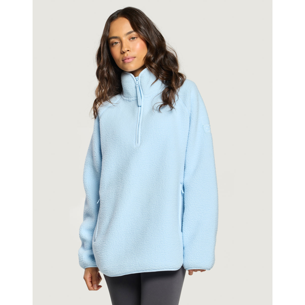 Gym+Coffee Horizon longline half zip ladies' fleece